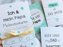 Mintkind Meilensteinkarten-Mini Papa und ich